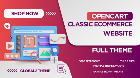 Opencart Web Site Theme 6 - Full